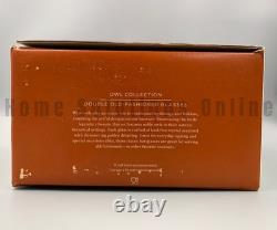 Williams Sonoma Owl Collection Double Old Fashioned Gold Rim Glasses S/4 #A312