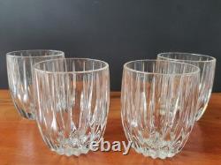 Y2K Mikasa Park Lane Crystal Executive Double Old Fashioned Glass Set 4 Germany