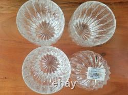 Y2K Mikasa Park Lane Crystal Executive Double Old Fashioned Glass Set 4 Germany