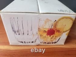 Y2K Mikasa Park Lane Crystal Executive Double Old Fashioned Glass Set 4 Germany