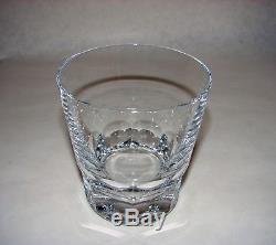 ZURICH by BACCARAT FRENCH Cut Glass Crystal Set of 3 Double Old Fashioned 3 3/4